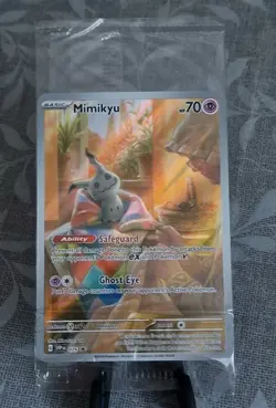 Mimikyu SVP 075 Promo Pokemon Card Paldean Fates Brand New & Sealed - Image 1