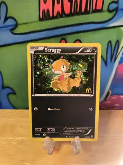Scraggy 10/12 McDonalds 2012 Promo Holo Rare Pokemon Card LP See Pics - Image 1