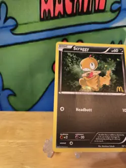 Scraggy 10/12 McDonalds 2012 Promo Holo Rare Pokemon Card LP See Pics - Image 2