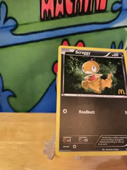 Scraggy 10/12 McDonalds 2012 Promo Holo Rare Pokemon Card LP See Pics - Image 3