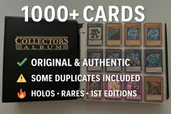 Yu-Gi-Oh! Card Collection Binder  1000+ Cards  Original & Authentic - Image 1