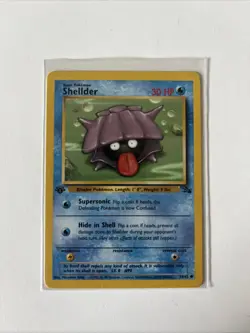 1999 Pokemon Fossil First Edition Shellder Card 54/62 Non-Holo, NM - Image 1