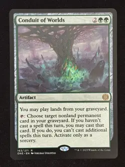 1x MTG Conduit of Worlds - Phyrexia: All Will Be One (ONE) #163 - Magic - Image 1