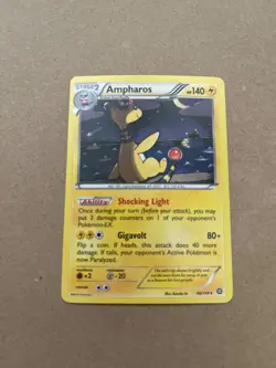 Pokemon 2016 XY Steam Siege 40/114 Holo Rare Ampharos - Image 1