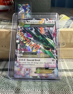 M Rayquaza EX 76/108 Ultra Rare Holo XY Roaring Skies 2015 Pokemon NM-MINT  - Image 1