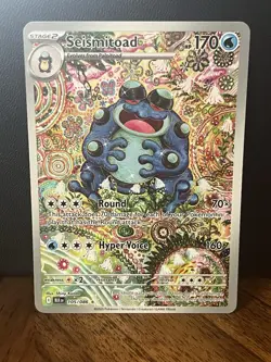 Pokemon TCG Black Bolt Seismitoad #105/086 Mint Condition, 2025 English Edition - Image 1