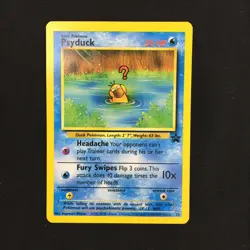1999 Pokemon  Black Star Promo Card #20 Psyduck Excellent Unplayed - Image 2