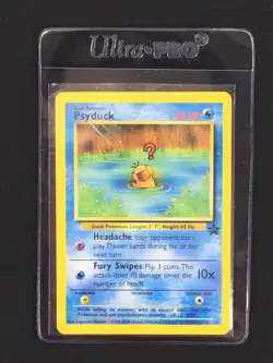 1999 Pokemon  Black Star Promo Card #20 Psyduck Excellent Unplayed - Image 1