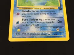 1999 Pokemon  Black Star Promo Card #20 Psyduck Excellent Unplayed - Image 7