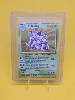 PokÃ©mon TCG Nidoking Base Set Holo Unlimited Rare Card 11/102 - Image 1