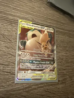 PokÃ©mon TCG Eevee Snorlax GX Team Up Holo Ultra Rare Card 120/181 - Image 2