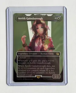 SURGE FOIL Aerith Gainsborough (Final Fantasy) - Borderless - NM Pack Fresh MTG - Image 1