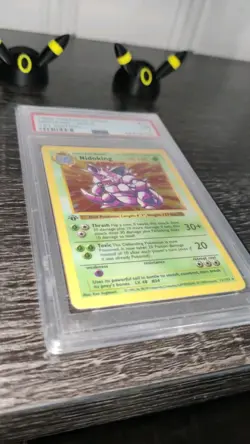 1999 First Edition Shadowless Base Set Nidoking Holo Pokemon Card #11/102 PSA 7 - Image 3