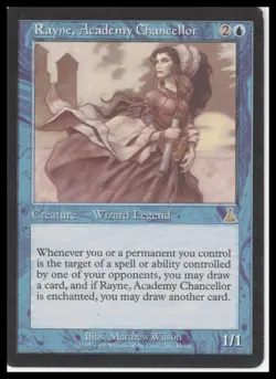 MTG Urza's Destiny #43 Rayne, Academy Chancellor Lightly played tcg - Image 1