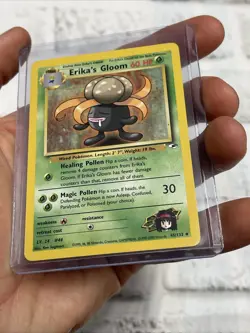 Erika's Gloom 45/132 Uncommon Gym Heroes Pokemon Card Nintendo NM Vintage WOTC - Image 2