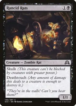 MTG Rancid Rats LP Shadows over Innistrad SOI English Magic Gathering card - Image 1