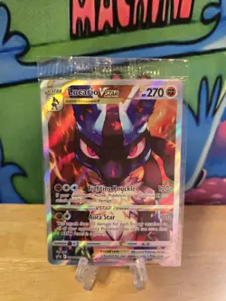 Pokemon TCG Lucario VSTAR SWSH291 Sealed Black Star Promo NM W Sleeve & T Loader - Image 1