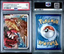 Pokemon 2010 HGSS Undaunted Kyogre & Groudon Legend Holo Rare #88 (BOTTOM) PSA 7 - Image 3