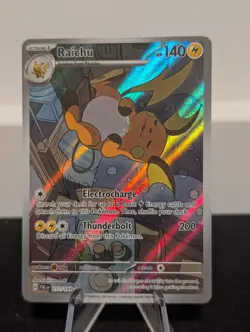 2023 PokÃ©mon Sv02: Paldea Evolved Raichu Holo Illustration Card 211/193 NM - Image 1