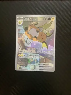 2023 PokÃ©mon Sv02: Paldea Evolved Raichu Holo Illustration Card 211/193 NM - Image 1