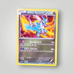 White Kyurem 102/149 Shattered Cracked Ice Boundaries Crossed Pokemon Card 2012 - Image 1
