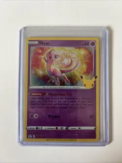 Mew Holo Rare PokÃ©mon TCG Celebrations Card 011/025 Collection - Image 1