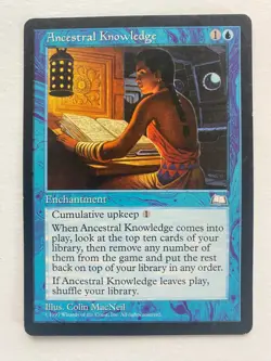 Ancestral Knowledge Weatherlight Regular Magic the Gathering MTG Card - Image 1