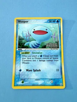 Wooper 81/109 Pokemon EX Team Rocket Returns Reverse Holo Stamped Card - Image 1