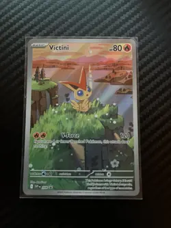 !!NEW!! Black bolt White flare  Pokemon Full art Victini promo card - Image 1