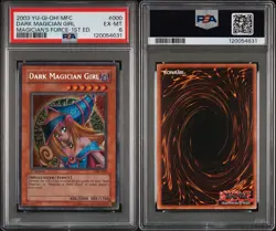 2003 Yugioh! Magicians Force Dark Magician Girl 1st Edition Secret Rare PSA 6 - Image 3