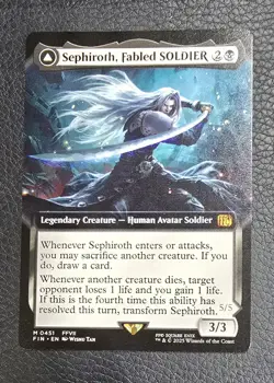 Sephiroth, Fabled SOLDIER (Extended Art) Final Fantasy Regular MTG NM Magic Card - Image 1