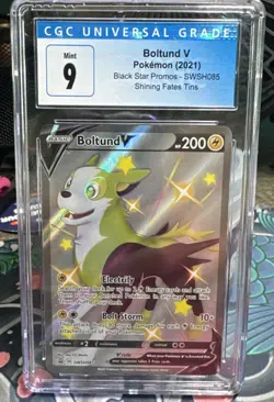 Boltund v SWSH085 Shining Fates Black Star Promo Pokemon Card NM Condition - Image 1