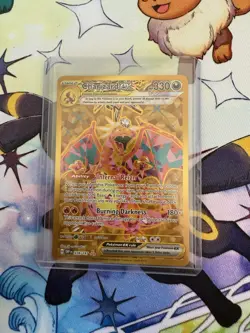 Charizard ex 228/197 Gold Obsidian Flames Holo Full Art Pokemon TCG - Image 1