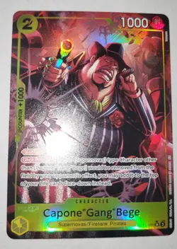 Capone Gang Bege OP11-101 SR Alt Art One Piece Card Game English - Image 1