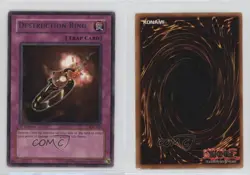 Destruction Ring 1st Ed. YuGiOh Invasion of Chaos #IOC-101 2004 00lk - Image 3