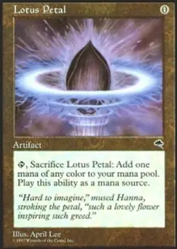 Lotus Petal Tempest Regular MTG Card Magic: The Gathering - Image 1