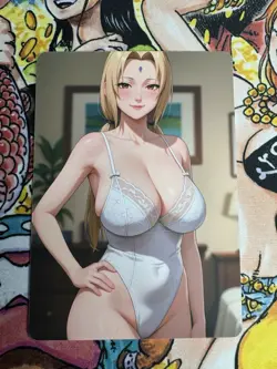(NSFW) Tsunade Naruto Goddess Story Waifu Anime Custom Card - Image 1