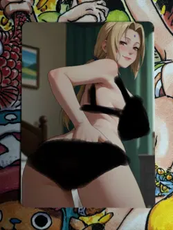 (NSFW) Tsunade Naruto Goddess Story Waifu Anime Custom Card - Image 4