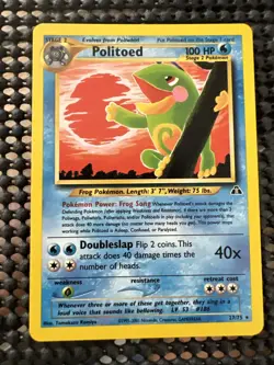 Politoed – 27/75 Neo Discovery Pokémon Card WOTC 2001 – Rare Holo Near Mint - Image 5