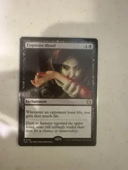Exquisite Blood Magic: The Gathering Enchantment Card - Image 3