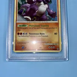 Nidoking 6/102 Triumphant Holo Pokemon Card 2010 HG SS - PSA 8 NM/MINT - Image 4