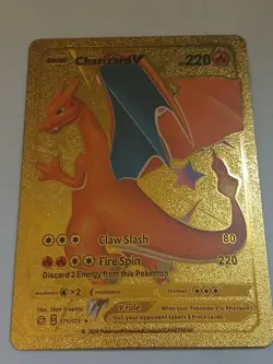 Pokémon Gold Foil Card Lot of 10 Charizard Near Mint (Pokemon TCG) Charizard Lot - Image 4