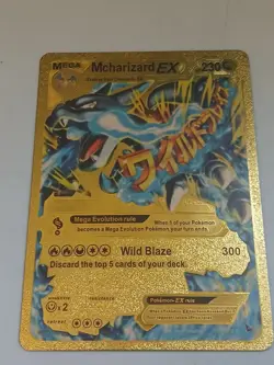 Pokémon Gold Foil Card Lot of 10 Charizard Near Mint (Pokemon TCG) Charizard Lot - Image 7