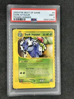 PSA 9 MINT Dark Ivysaur # 6 WINNER Best of Game PROMO Pokemon Card - Image 3