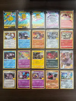 2021 Pokemon Celebrations - Lot of 20 Holo Cards w/ 3 Pikachu V - Image 6