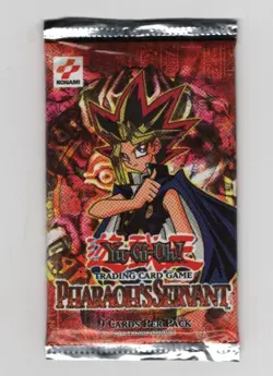 PHARAOH'S SERVANT UNLIMITED YUGIOH! BOOSTER PACK FACTORY SEALED KONAMI 9 CARDS A - Image 1