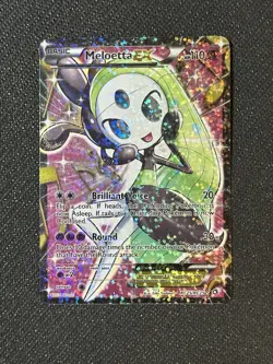NM Meloetta EX RC25/RC25 Legendary Treasure Full Art Holo Pokemon Card - Image 1