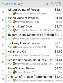 MTG Binder Collection - ALL Mythic, Rare, Foil -  530 Cards - NM - $260 VALUE! - Image 2