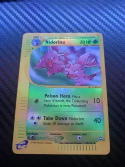 Pokemon TCG Card - Nidorino 55/147 Aquapolis Reverse Holo Uncommon - NM - Image 5