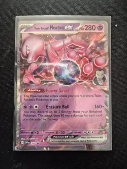 Team Rocket's Mewtwo ex 205 Sv: Scarlet & Violet Promo Cards Holo - Image 3